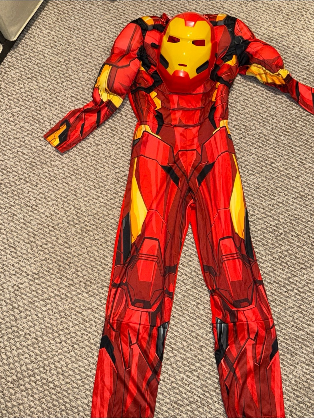 Marvel Red and Yellow Iron Man Kids Costume with Mask